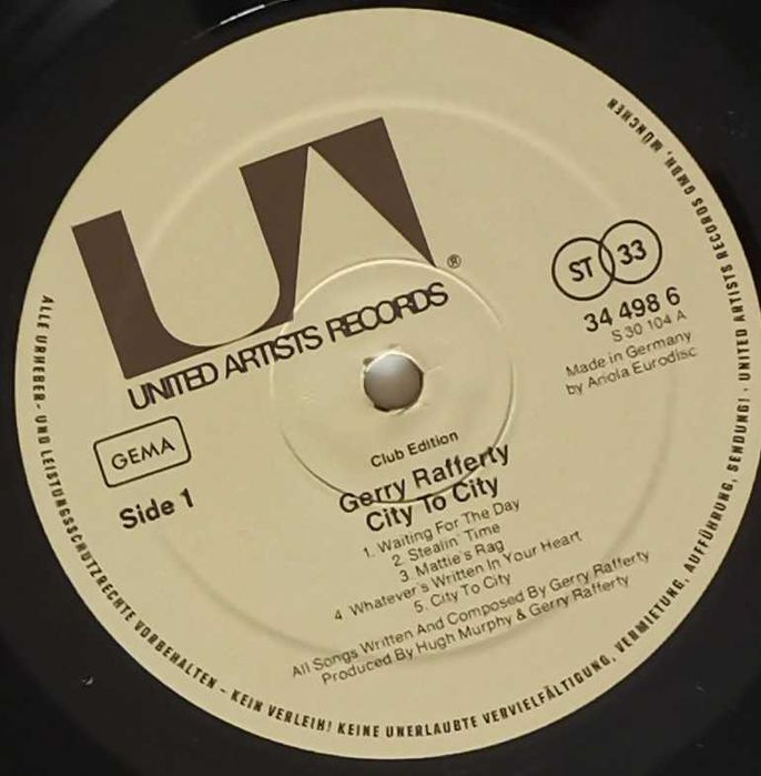 Gerry Rafferty – City To City