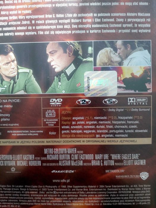 Tylko dla orłów film na DVD