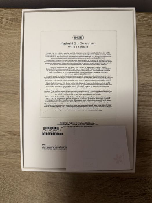 Ipad mini 6 gen wifi+cellular