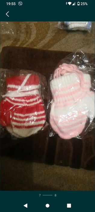 Варежки теплые,новые