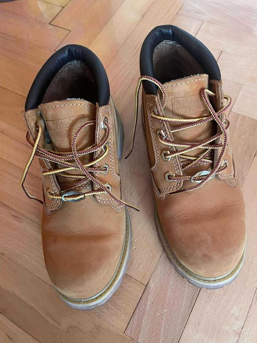 Timberland 37 beżowe zamszowe uniseks 24 cm trapery botki trekkingNOWE