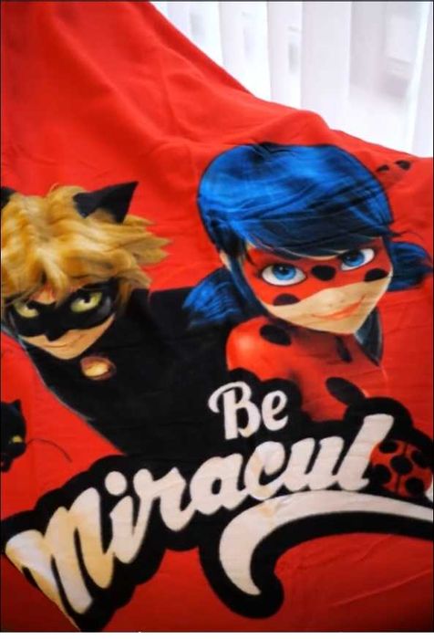Детский флисовый плед Miraculous Леди Баг и Суперкот 100х140 см