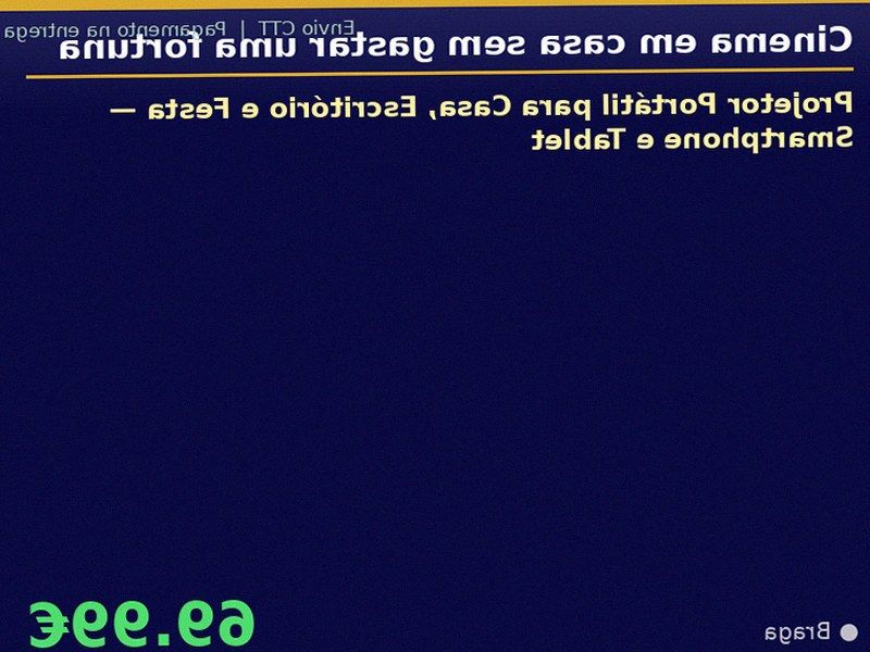 Projetor Portátil para Casa, Escritório e Festa — Smartphone e Tablet