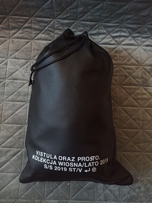 Skórzany plecak worek Prosto x Vistula l UNIKAT l Skóra naturalna