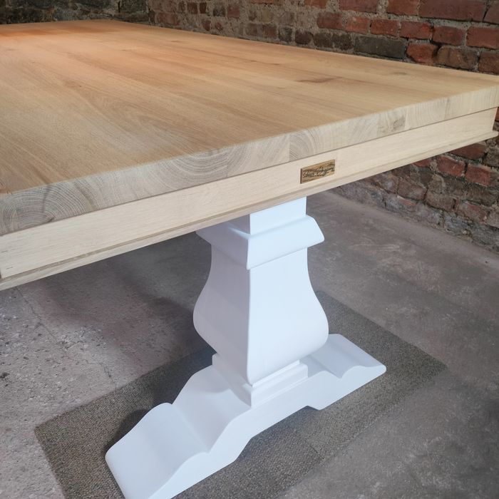 Stół dębowy klasztorny Loft Glamour lity dąb