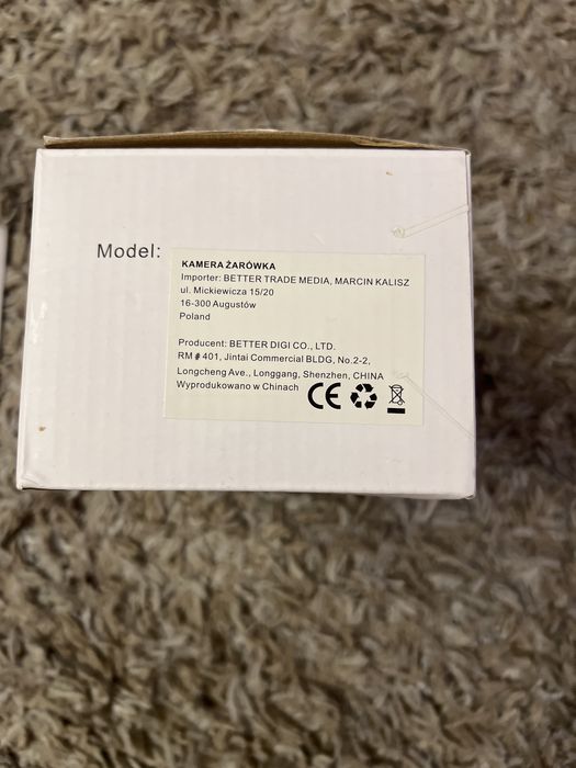 Panoramic kamera w żarówce