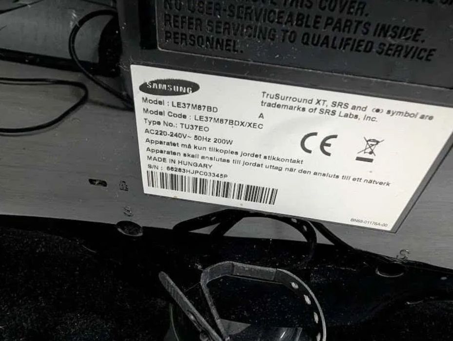TV SAMSUNG LE37M87BD - Display partido