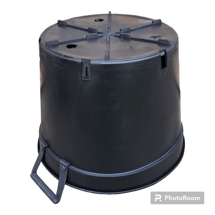 Doniczki produkcyjne 20 L z uchwytami zanitowanymi na stałe 36cm