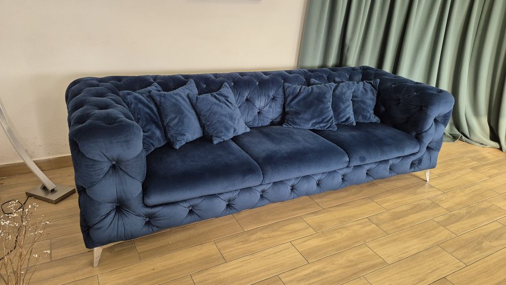Стильний велюровий диван Chesterfield з Європи