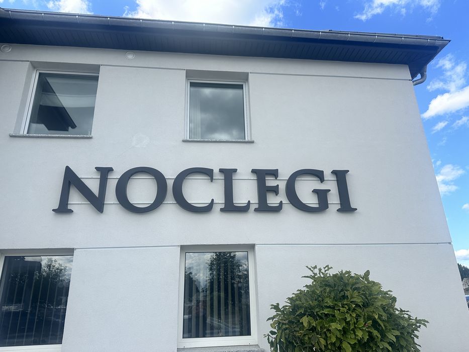 Napis „NOCLEGI” nowy na sprzedaż LED Grafika Motel Reklama