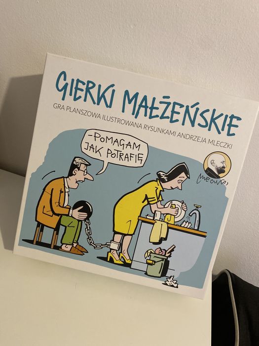 Gra planszowa gierki małżeńskie rysunki Andrzeja mleczki