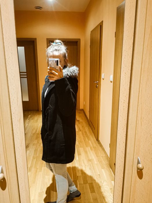 gruba Kurteczka płaszczyk 30% wełny, House