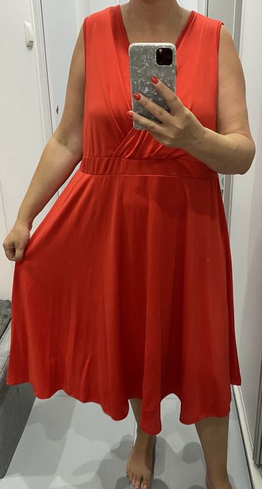 Czerwona sukienka jak nowa xxxxl