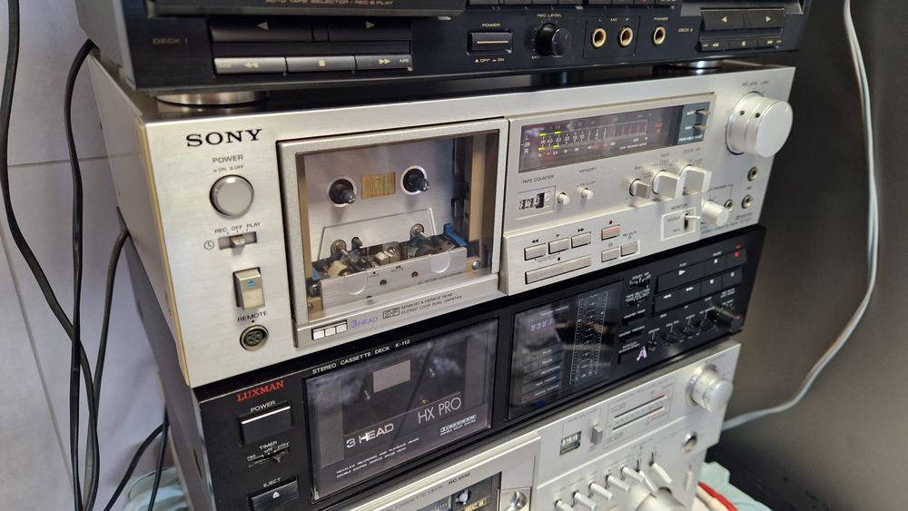 Kaseciak Sony TC-K71 Luxman K112 Pioneer CT W820R  Akai CS 705D