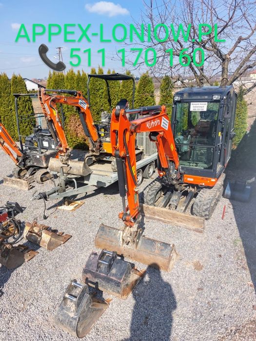 Wynajem minikoparki 3t młot wiertnica