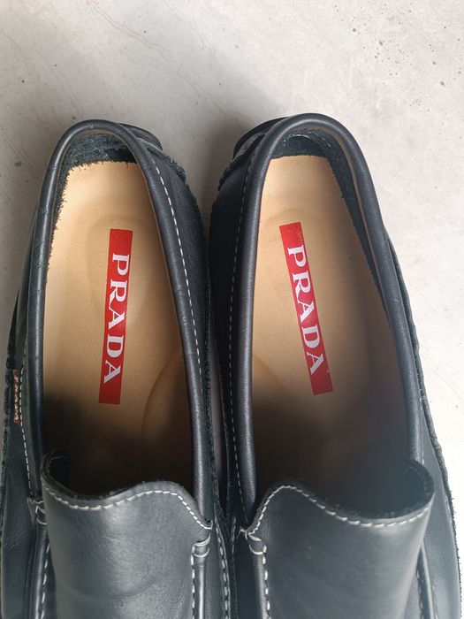 Mokasyny Prada skóra naturalna