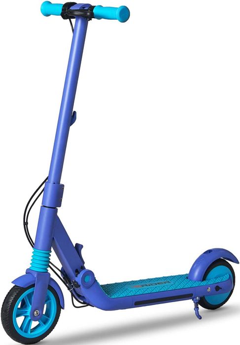NOWA Hulajnoga elektryczna dla dzieci RIDER Bulet 10km 200W 7" 6" Niebieska gwar 2 lata