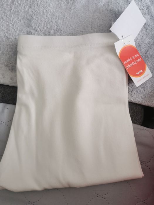 Nowe getry damskie koloru ecru
