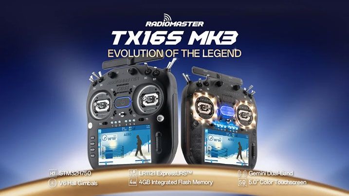 Новый в заводской упаковке  Radiomaster TX16S MK3 dual 2.4/900 MHz