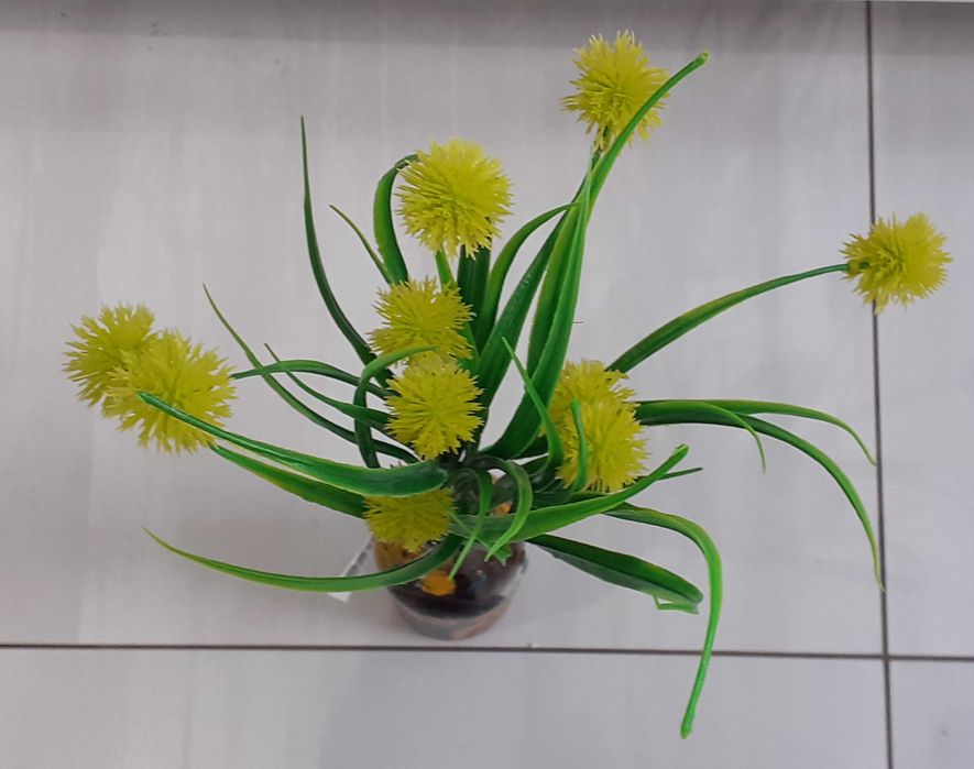 Mały bukiet trawa z kulkami