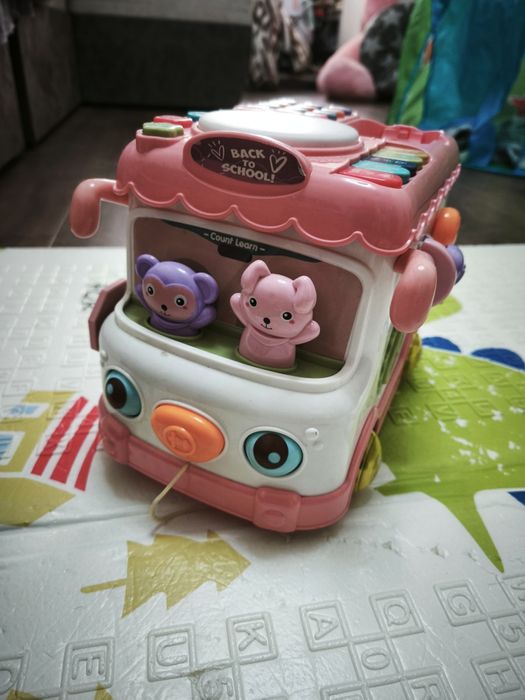 Детская развивающая игрушка-сортер Sobe Bear Автобус, іграшка-сортер