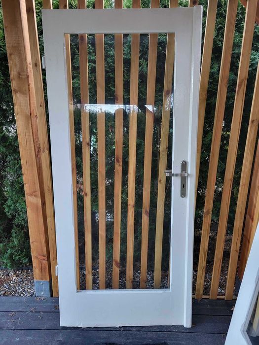 DRZWI drewno wewnętrzne weranda dwu skrzydłowe