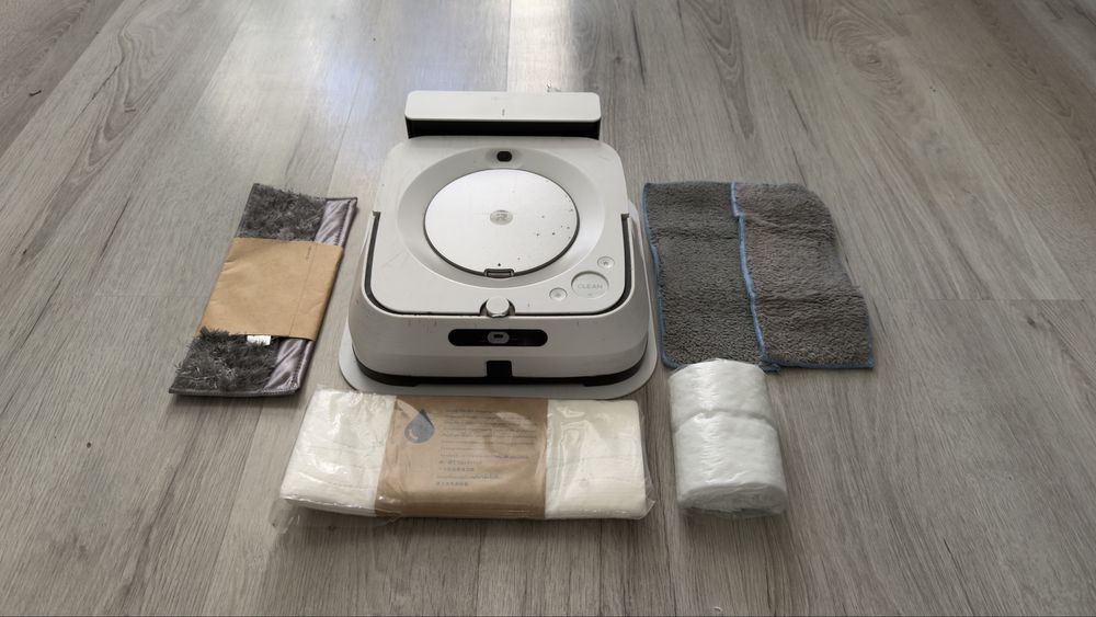 iRobot Brava m6 biały robot mopujący zestaw + nowe mopy