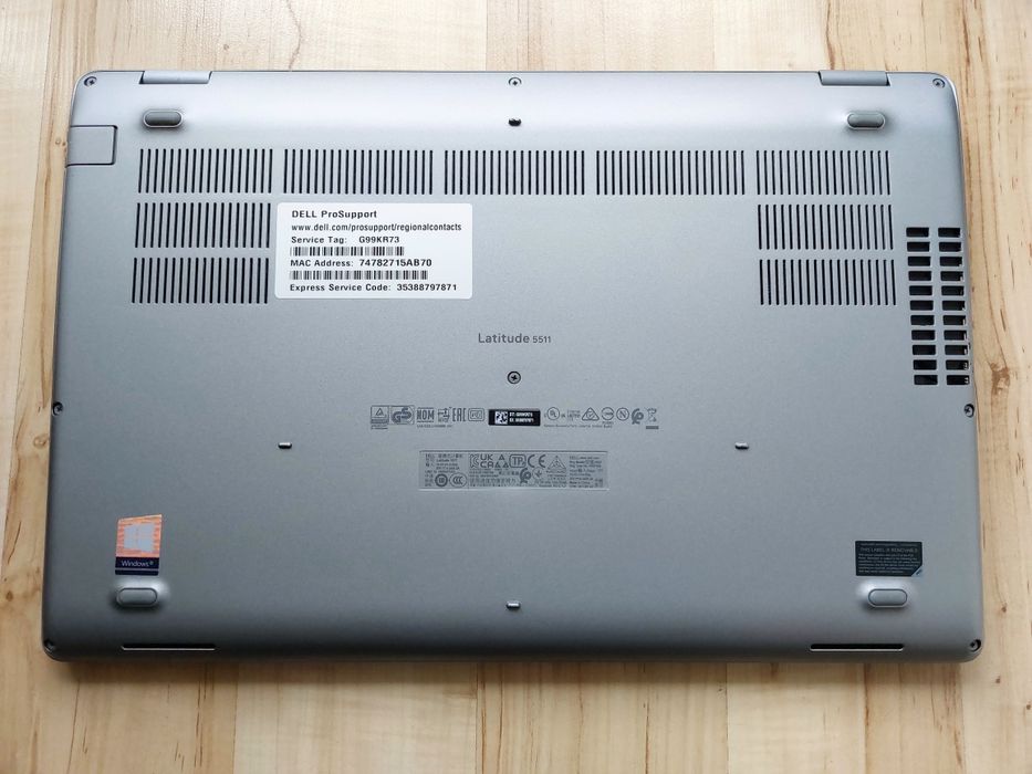 Dell latitude 5511  i7-10850H/16GB/512SSD/FHD/Nvidia MX 250/Bat.Excell