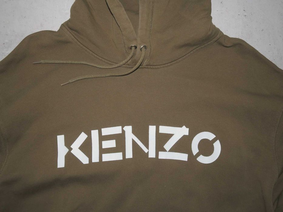 Kenzo bluza hoodie z dużym logo L