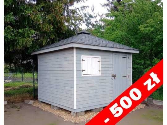 Domek drewniany narzędziowy,gospodarczy,ogrodowy,magazyn,taras, 3x3m