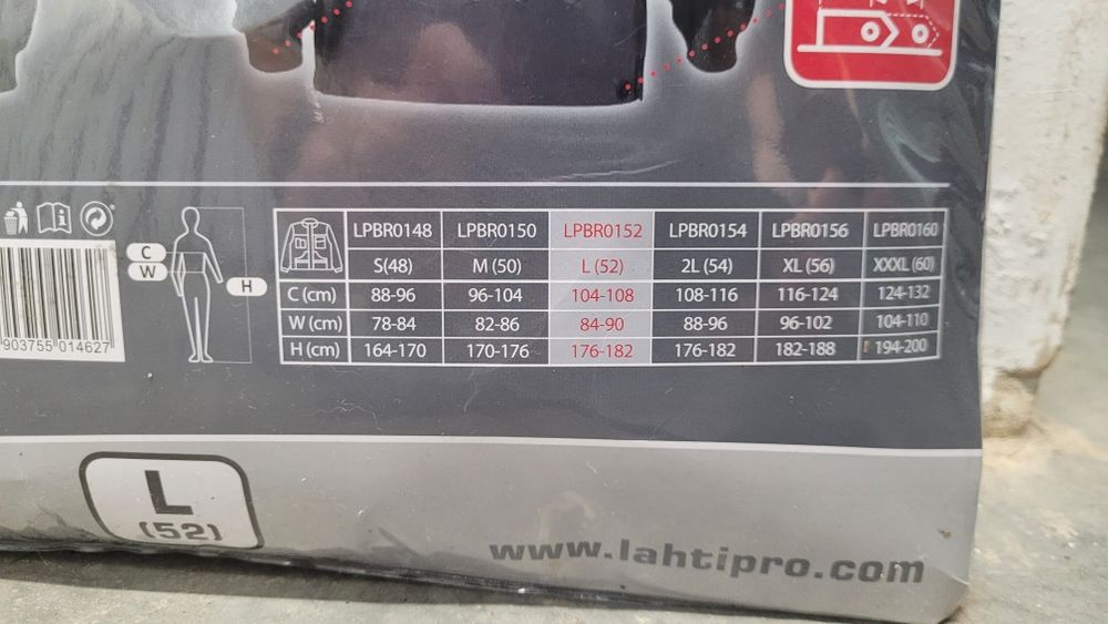 Bluza robocza LAHTI PRO LPBR0150 (rozmiar L/52)