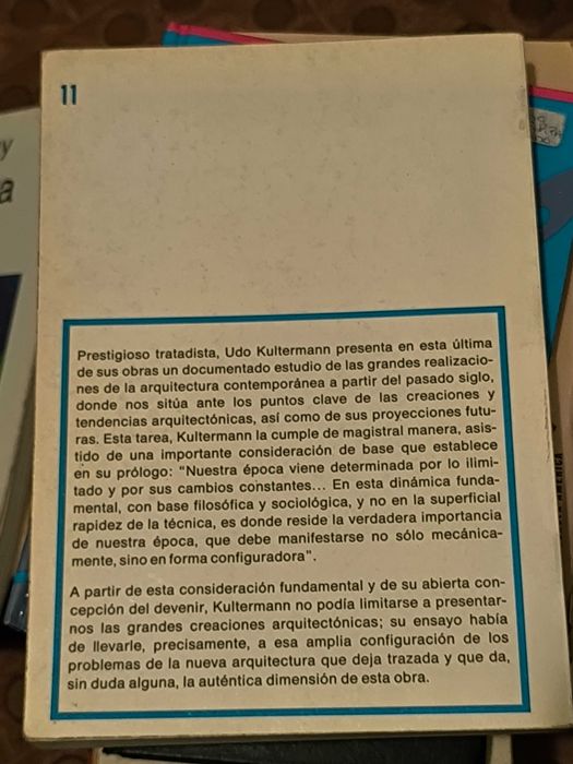 La arquitectura contemporánea
de Udo KULTERMANN