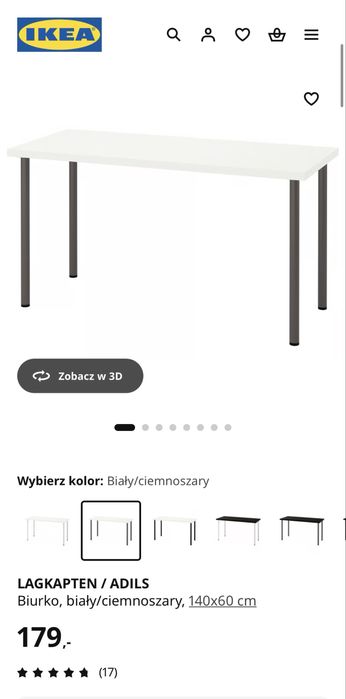 Biurko Lagkapten Ikea
