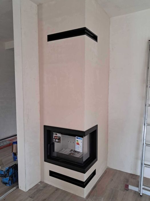 Kominek narożny w zabudowie wkład FLOKI S 10 Lat GWARACJI Lewin Brzesk