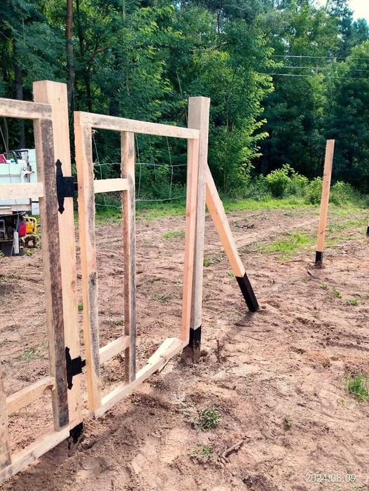 Ogrodzenie budowlane leśne tymczasowe płot siatka leśna brama furtka