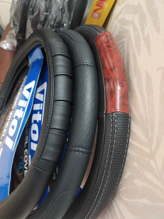 Чехол на руль / оплетка руля / чехол руля (кожзам, кожа, алькантара)