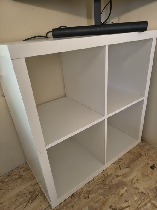 Estante organizadora branca 4 nichos/cubos