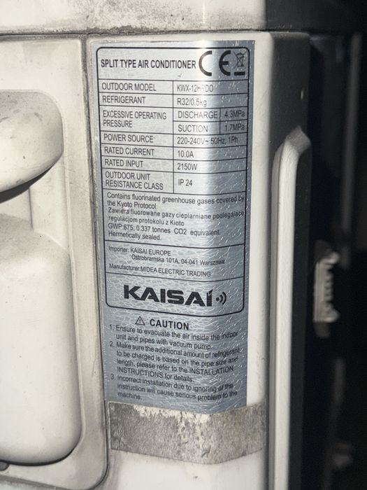 Klimatyzator Kasai 3.5 KW