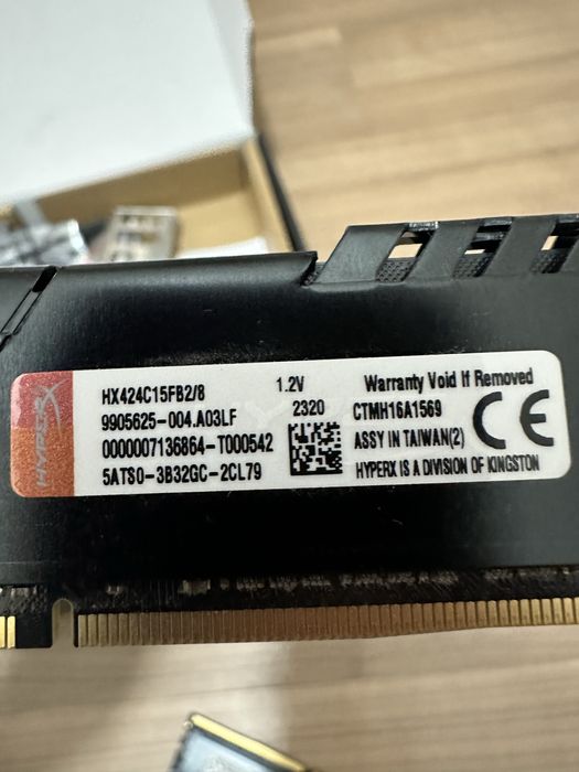 Оперативна пам’ять kingston fury ddr4 2x8gb 2400 mhz