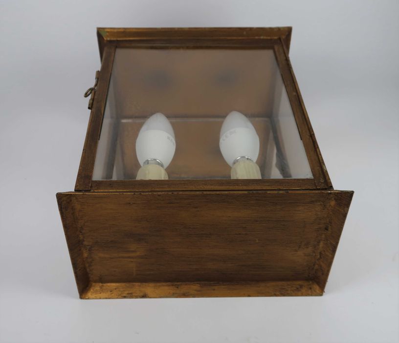 Lanterna de Suspensão antiga eletrificada em chapa