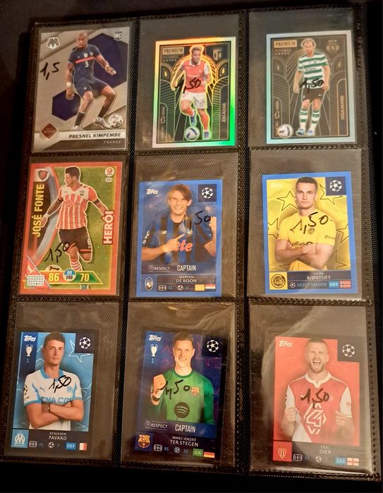 Cartas futebol unidade