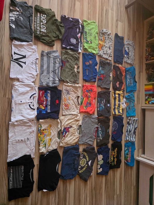 35 Sztuk Bluzka Koszulka Długi Rękaw Chłopiec 122-128cm Peppert! H&M