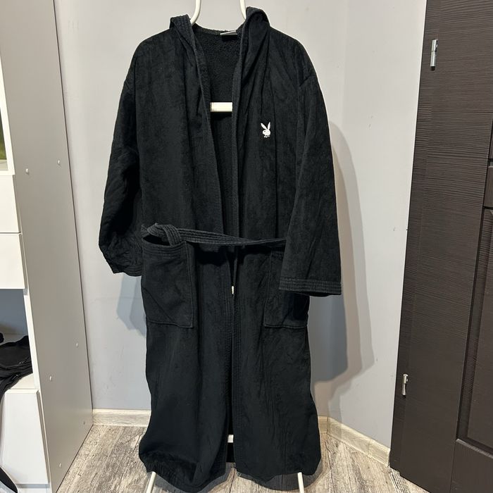 Czarny szlafrok Playboy