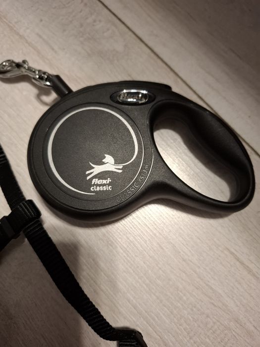 Smycz Flexi 3m nowa nieużywana plus szelki gratis