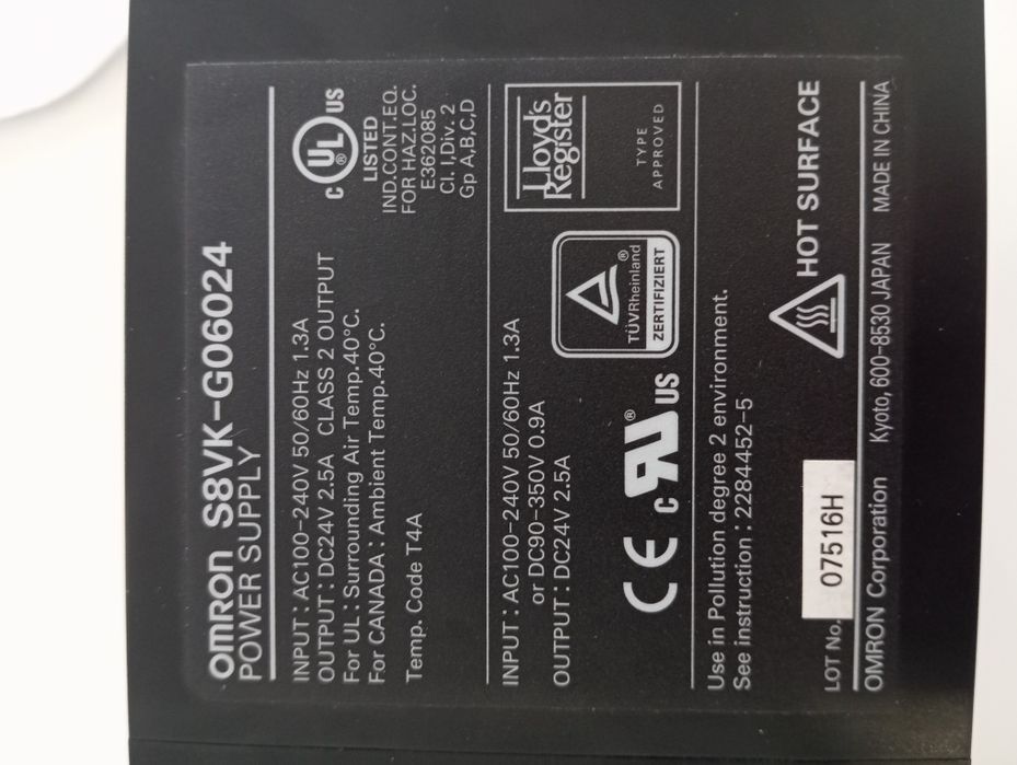 PLC omron sysmac cpl1l e fonte