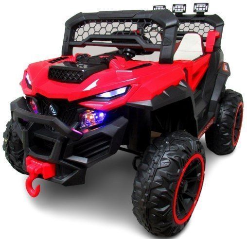 Buggy X9 Autko Na Akumulator, Czerwony, Fotelik Z Ekoskóry