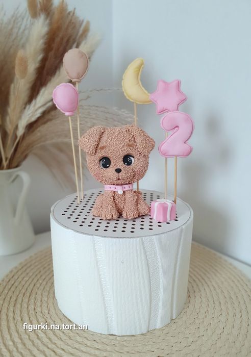 Figurka z masy cukrowej na tort piesek