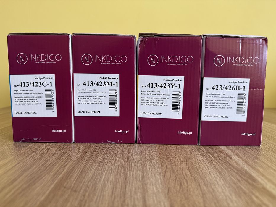 Zestaw tonerów Inkdigo Premium tn413 cmyk Brother