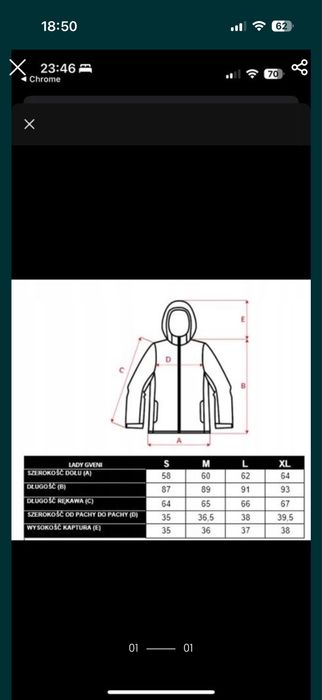 Parka Hi Tech M damska z kapturem