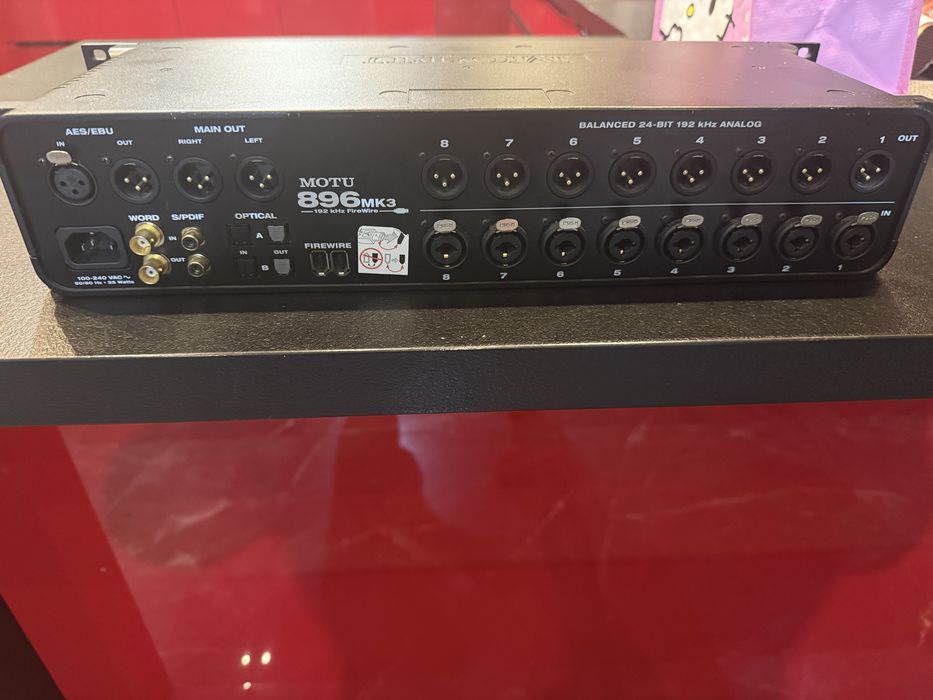 MOTU 896mk3 FireWire – profesjonalny interfejs audio 8x Preamp | Stan bardzo dobry.